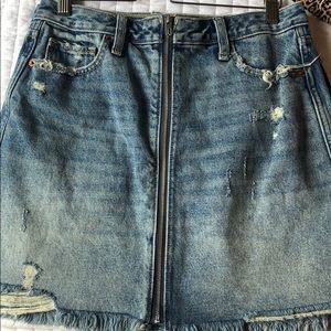 Abercrombie Zoe Natural Rise Vintage A Line Skirt